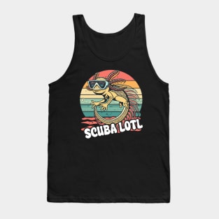 Scuba Lotl - For Axolotl Scuba Diving Water Monster Tank Top